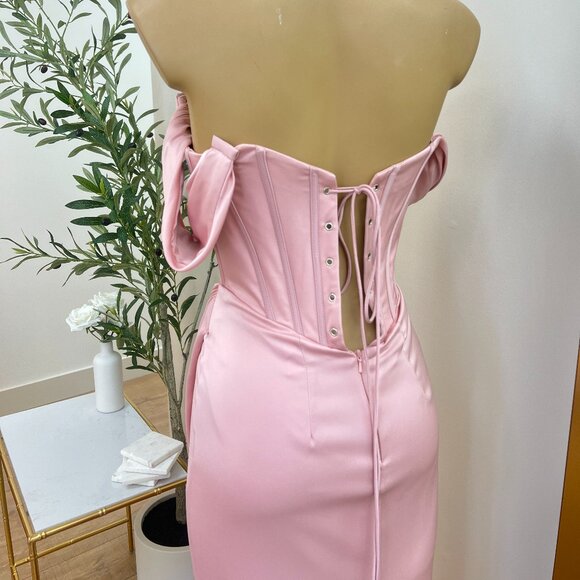 Natasha Dress || Dusty Rose 7484 - Picture 3 of 4